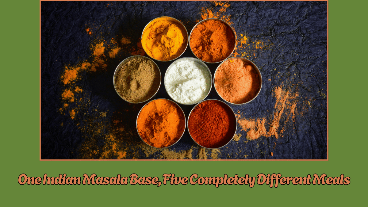 One Indian Masala Base, Five Completely Different Meals